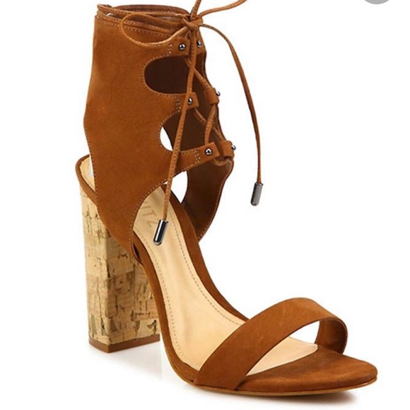 Lace-Up Cuff Heels - Picture 1 of 5